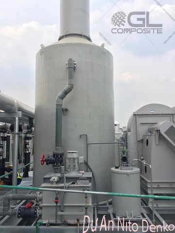 Tháp xử lý khí thải composite